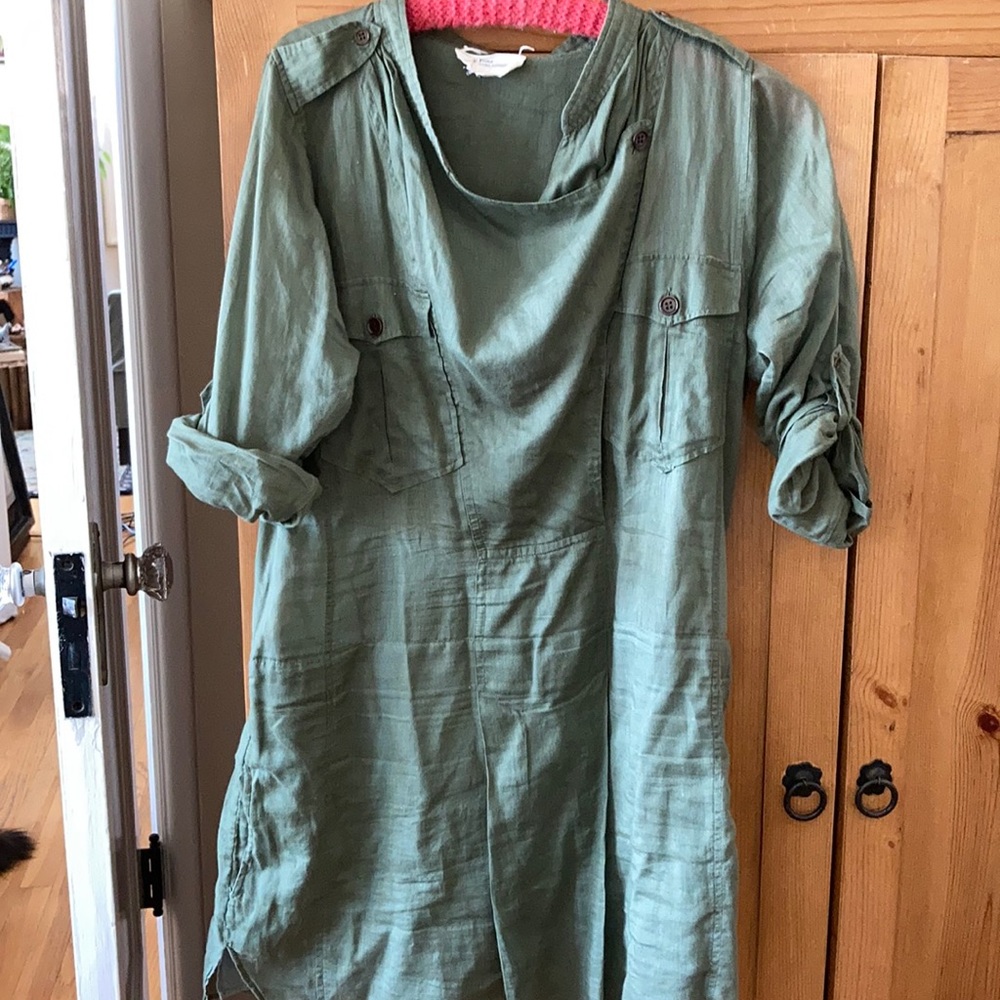 Isabel Marant Olive Green Mini Dress